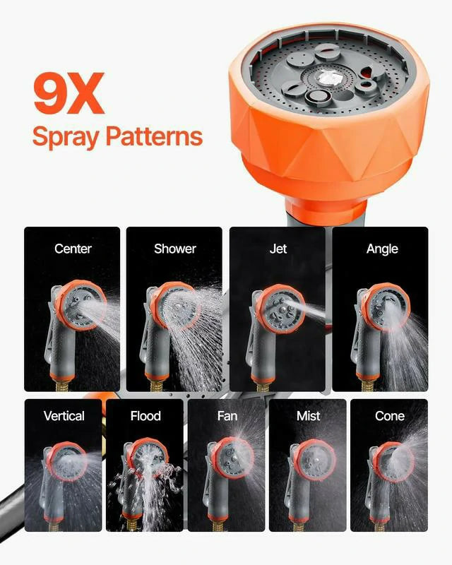 Retractable Garden Hose Reel – 100 ft Wall Mounted Water Hose System