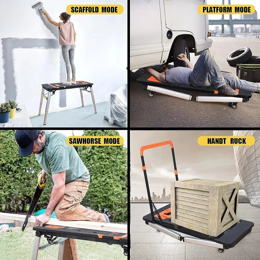 Save Space. Do More. 7-in-1 Heavy Duty Workbench 💪